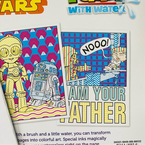 Disney | Star Wars Paint With Water Books NEW Coloring Books - Picture 8 of 9